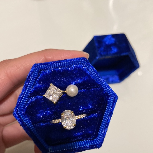 BUNDLE of 2 18KT Gold Vermeil Rings from Vivamacity - Ari Ring and Adelina Ring - Picture 13 of 15